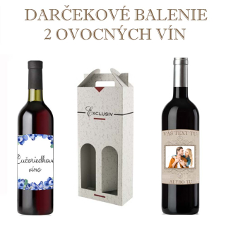 Darčekový set 2 čučoriedkových vín - 0,75 l