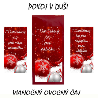 Darčekový vianočný čaj - ovocný - váš text