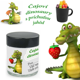 Čajoví medvedíci v tvare dinosaurov - Váš text