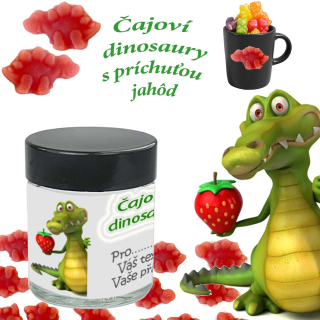 Čajoví medvedíci v tvare dinosaurov - Váš text