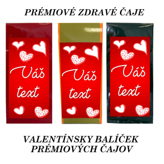 Valentínsky darčekový balíček čajov - Váš text