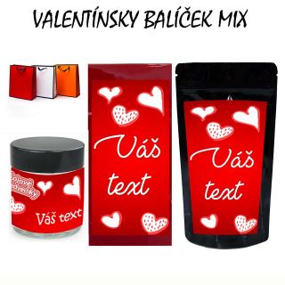 Valentínsky darčekový balíček mix - Váš text