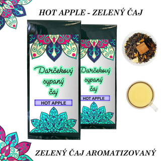 Darčekový zelený čaj -HOT APPLE - mandala